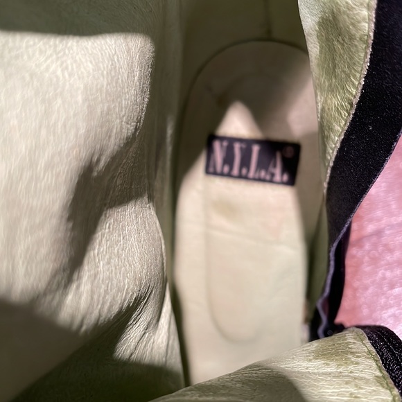 N.Y.L.A knee high leather heeled boots size 8.5 M - Picture 11 of 13